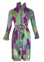 Authentic 1960s Op Art Silk Jersey Pucci Designer Dress- New! 🌹