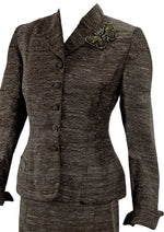 Stunning Vintage 1940s Brown Flecked Suit - New!