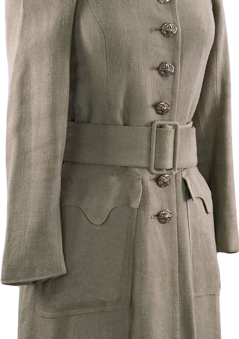 Rare Late 1960s BIBA Taupe Coat - New!