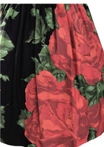 Vintage 1950s Collectable Large Red Roses Dress- New!