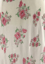 Stunning 1930s Floral Bias Cut Nightgown  New!