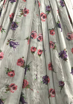 Vintage 1950s Roses  Floral Print Cotton Sundress- New!