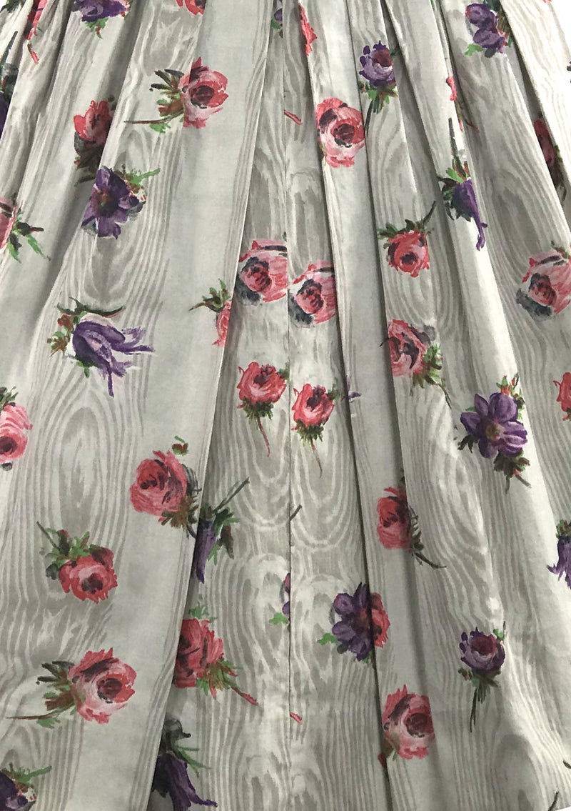 Vintage 1950s Roses  Floral Print Cotton Sundress- New!