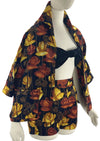 Original 1950s Deadstock Roses Cotton Shorts Set- New!
