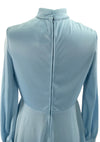 Vintage 1960s Mod Sky Blue Jersey Dress - New!