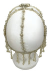 Rare 1920s Ivory Faux Pearl Beaded Headpiece- New!