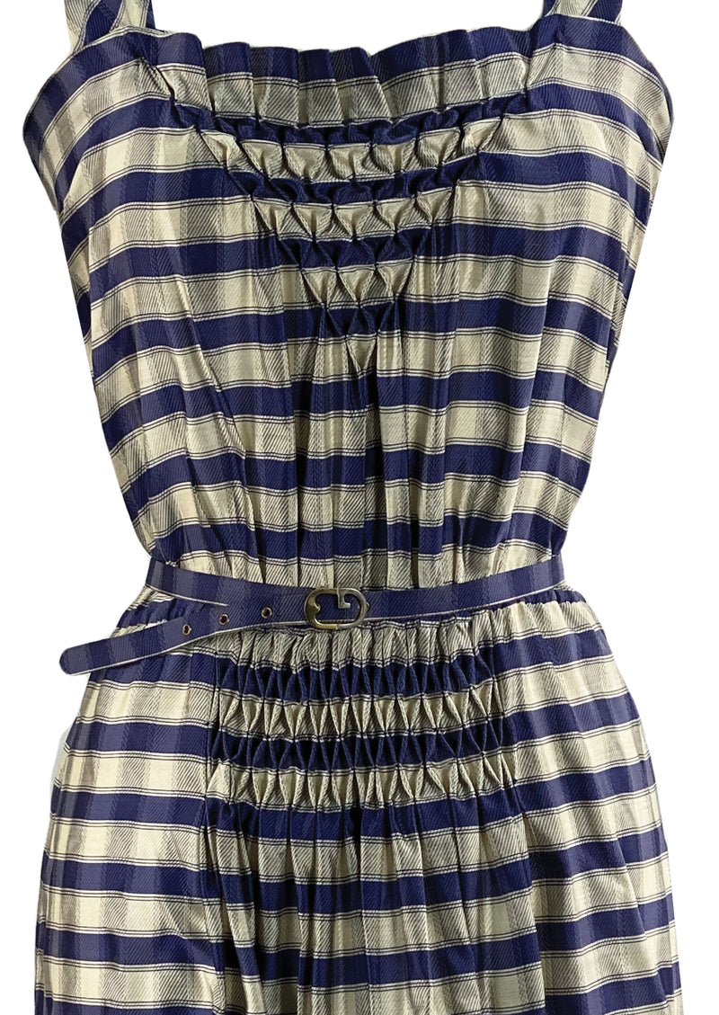Vintage 1970s Italian Designer Silk Dress - NEW!