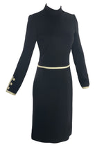 Vintage 1960s Black Lilli Ann Dress & Cape Ensemble- New!