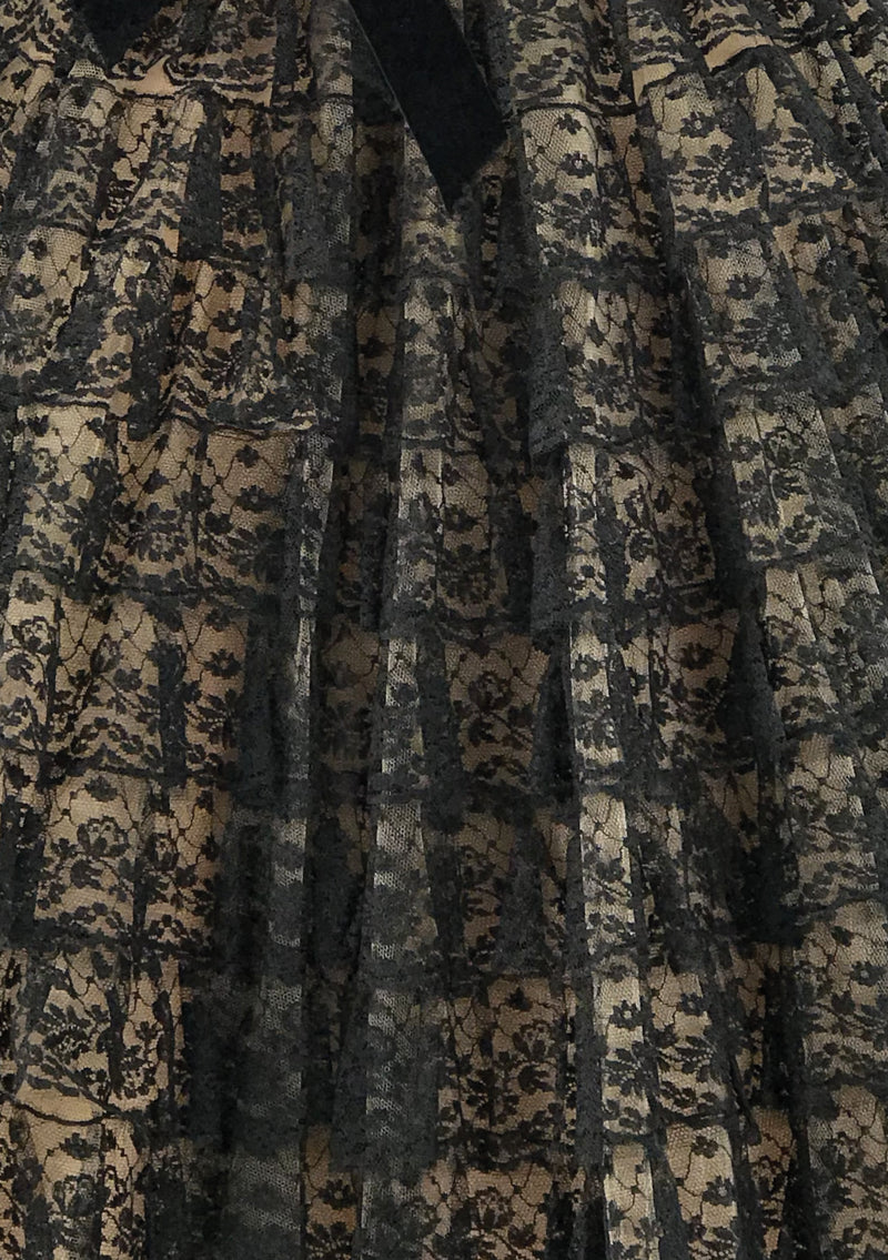 Spectacular 1950s Black Lace Cocktail Dress- New!