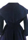 Rare 1950s Navy Blue Lilli Ann Designer Princess Coat- New!