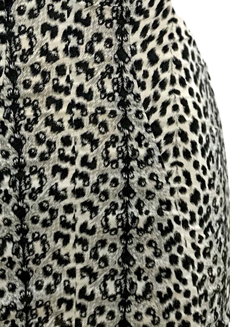 Deadstock 1950s Leopard Print Cotton Swimsuit- New!