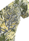 Elegant 1950s Leaf Print Cotton Dress - New! (On hold)