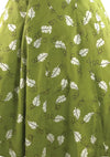 Vintage 1950s Green Leaf Cotton Dress Ensemble- New!