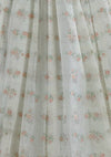 Vintage 1950s Pink Rosebud Flocked Party Dress - New!
