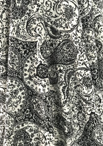 Vintage 1950s B&W Paisley Cotton Sundress - New! ()N HOLD)