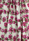Vintage 1950s Pink Anemone Print Cotton Dress - New!