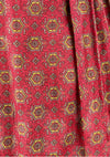 Vintage 1950s Red Medallion Print Dress Ensemble- New!