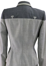 Couture 1940s Charcoal Lilli Ann Fine Weave Wool Suit - New!