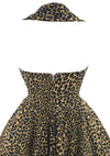 Sensational Wild Cat Cotton Dress 1980s does 1950s- New!