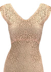 Glorious 1930s Pink Cotton Lace Gown and Bolero Ensemble - New!