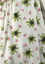 Vintage 1950s Atomic Floral Print Cotton Dress- New!
