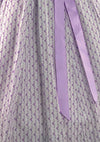 Lovely 1950s Lilac & Ivory Woven Cotton Designer Dress- New!