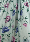 Lovely Late 1950s Blue Floral Seersucker Dress- New!