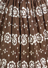 Vintage 1950s Brown and White Horrockses Designer Dress- New!