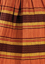 Glorious 1950s Tribal Print Cotton Dress - New!