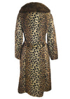 Vintage 1960s Faux Leopard Lilli Ann Designer Coat - New!