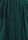 Vintage 1950s Black and Green Check Dress- New!