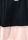 Vintage Deadstock 1960s Black and Pink Knobbly Cotton Dress- New!