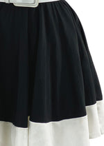 Vintage 1960s Black and White Mini Dress - NEW!