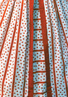 Charming 1950s Red & White Polka Dots Cotton Dress - New!