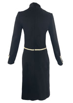 Vintage 1960s Black Lilli Ann Dress & Cape Ensemble- New!