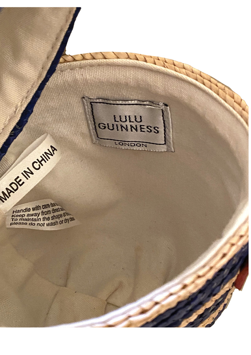 Collectable Lulu Guinness Straw Baguette Handbag- New!