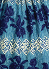 Late 1950s Early 1960s Blue Hawaiian Print Dress- New!