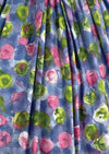 Vintage 1950s Abstract Floral Cotton Dress- New!