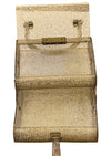 Vintage 1950s Gold Glitter Lucite Purse- New!