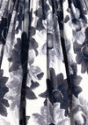 Late 1950s B&W Floral Print Cotton Sundress New!