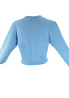 Vintage 1950s Blue Knitted Orlon Bolero- New!
