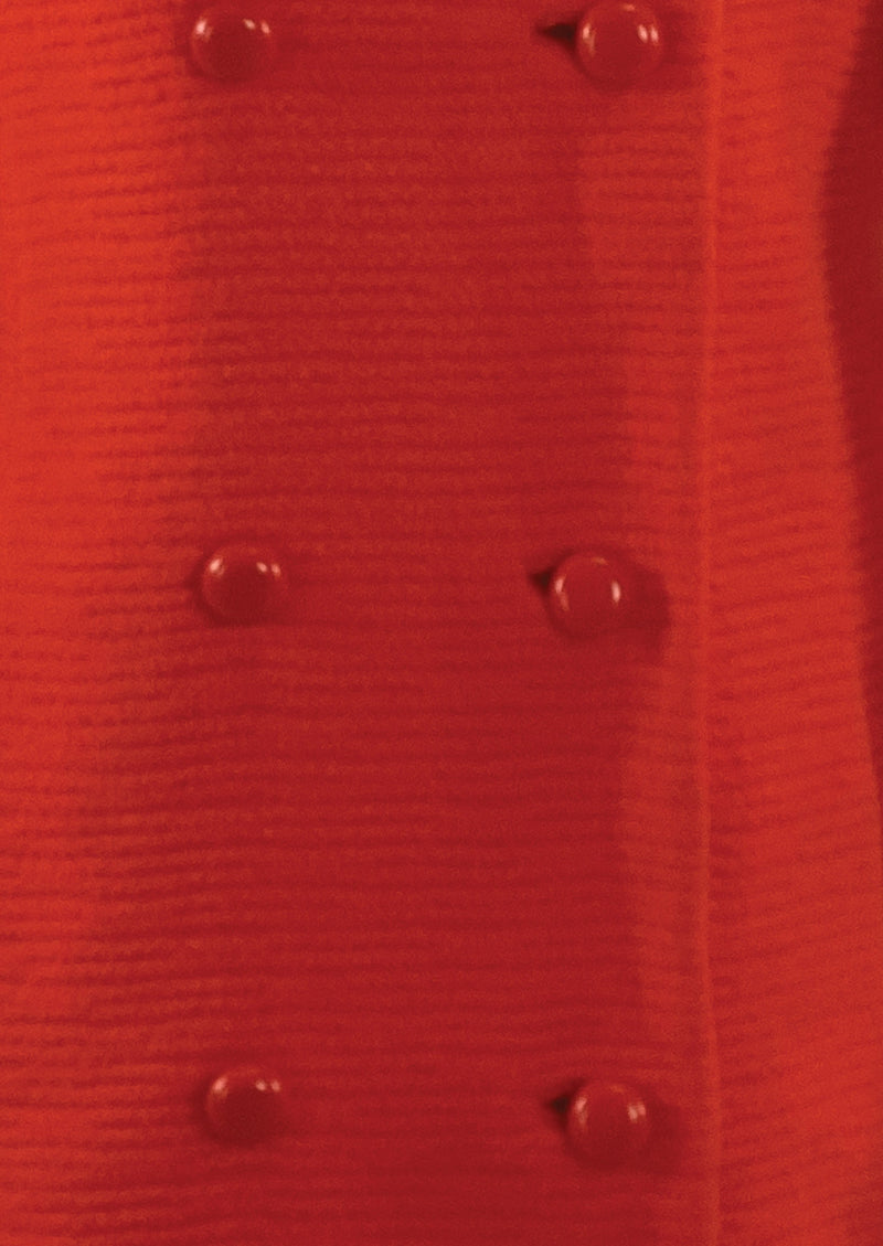 Vintage 1960s Tomato Red Wool Lilli Ann Coat - New!