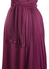 Vintage 1970s Boysenberry Coloured Day Dress - New!