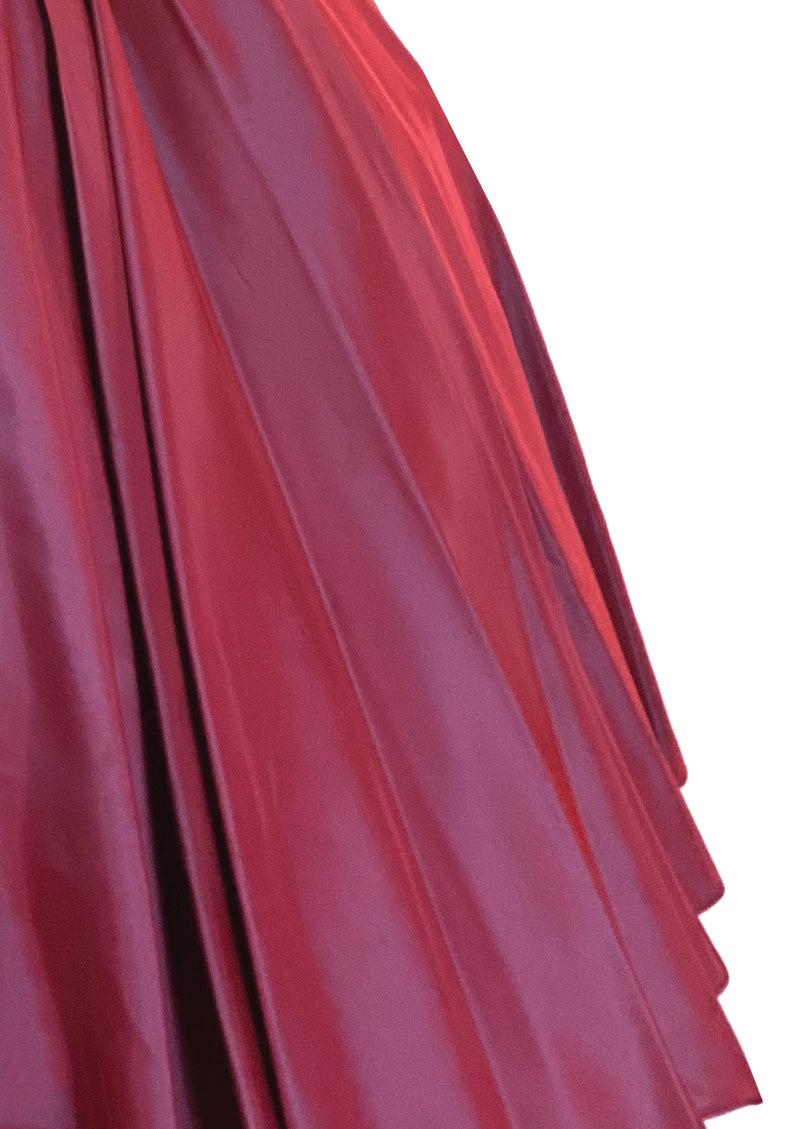 Vintage 1950s Purple Sharkskin Taffeta Cocktail Dress- New!