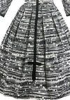 Vintage 1950s B&W New Look Cotton Dress- New!