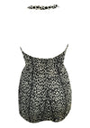 Deadstock 1950s Leopard Print Cotton Swimsuit- New!