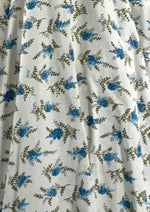 1950s Blue Delphinium Print Sundress Ensemble  - New!