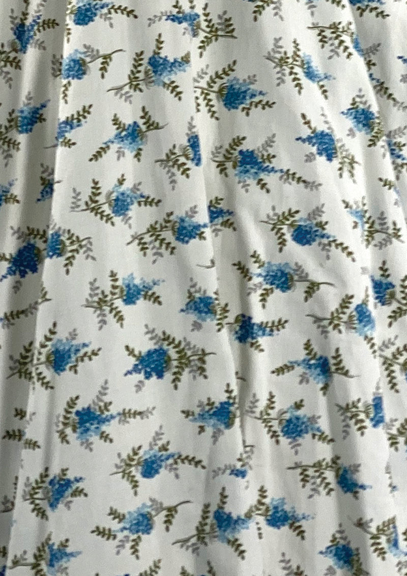 1950s Blue Delphinium Print Sundress Ensemble  - New!