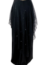 Vintage 1940s Black Designer Frank Starr Gown - NEW!
