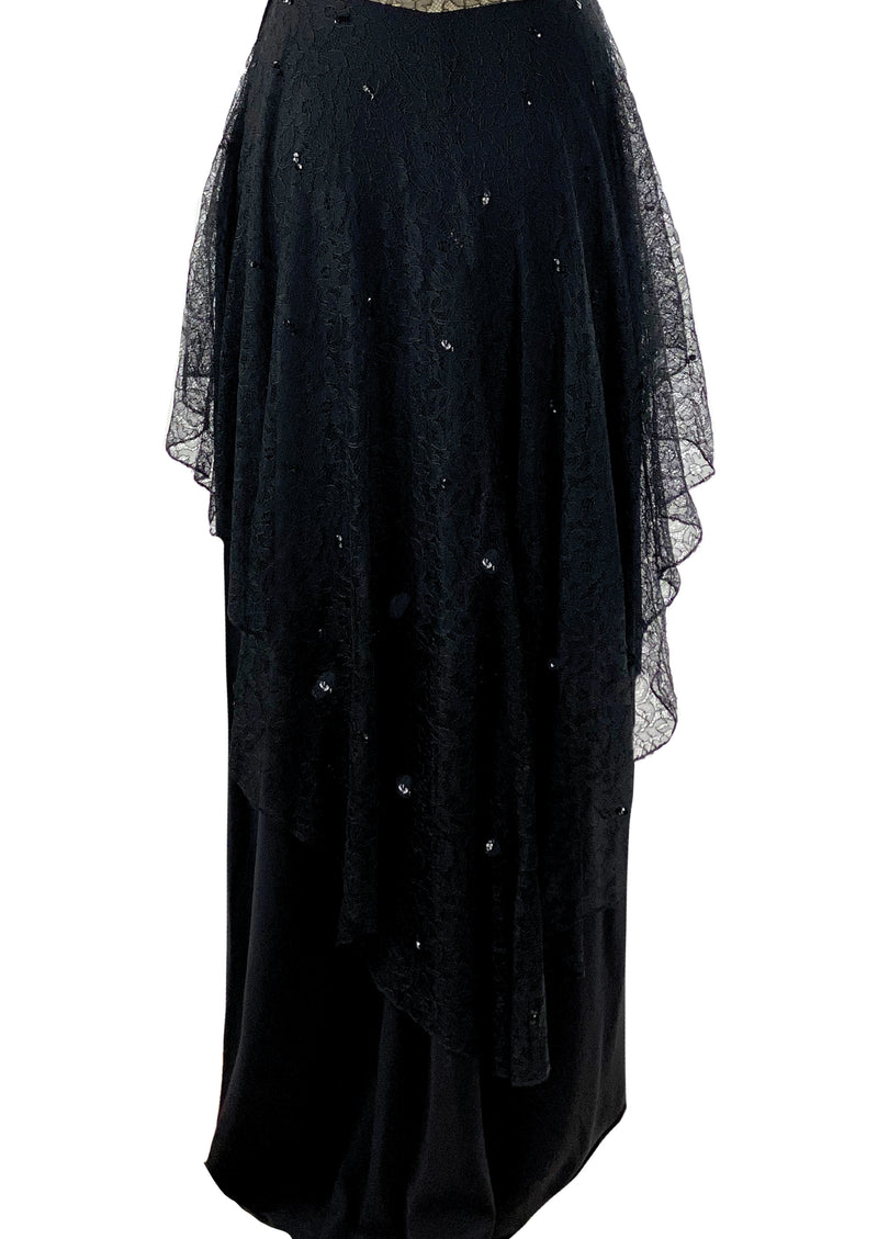 Vintage 1940s Black Designer Frank Starr Gown - NEW!